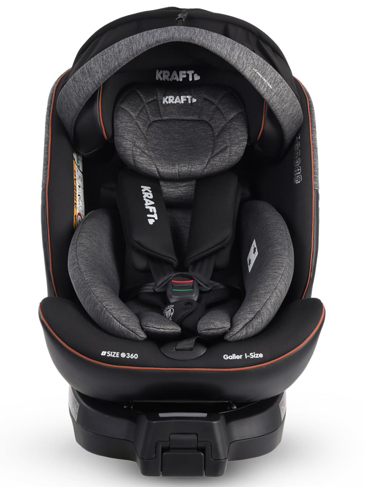 Kraft Galler I-Size Oto Koltuğu 0-36 Kg (40-150 Cm) - Gri