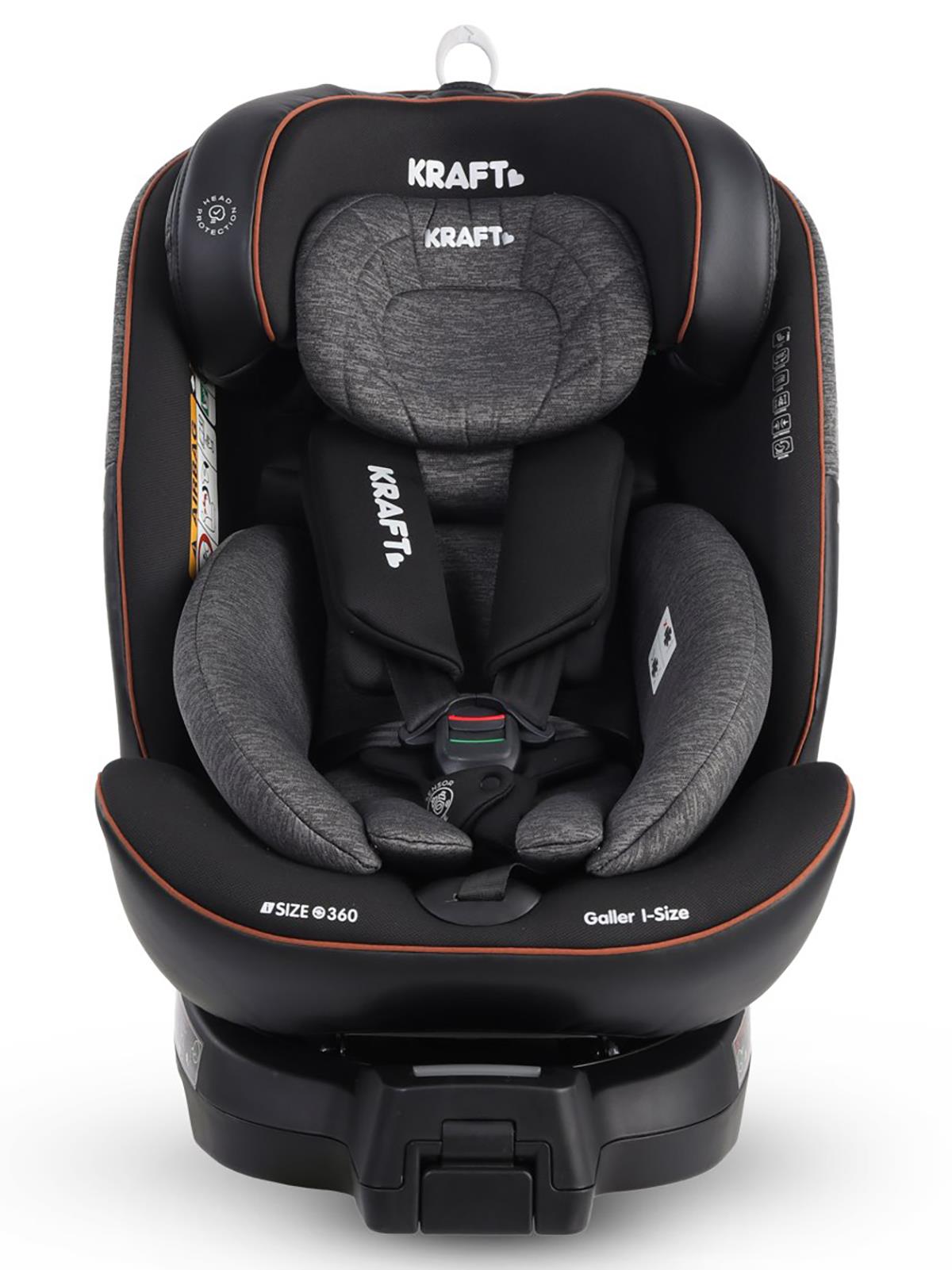 Kraft Galler I-Size Oto Koltuğu 0-36 Kg (40-150 Cm) - Gri