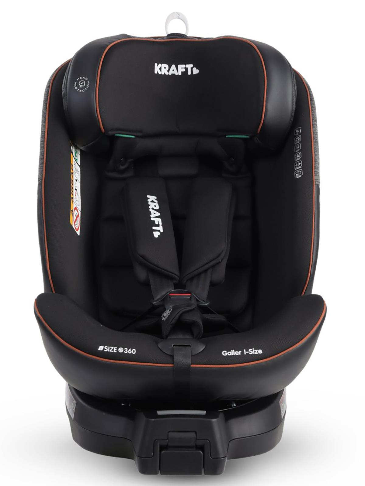 Kraft Galler I-Size Oto Koltuğu 0-36 Kg (40-150 Cm) - Gri