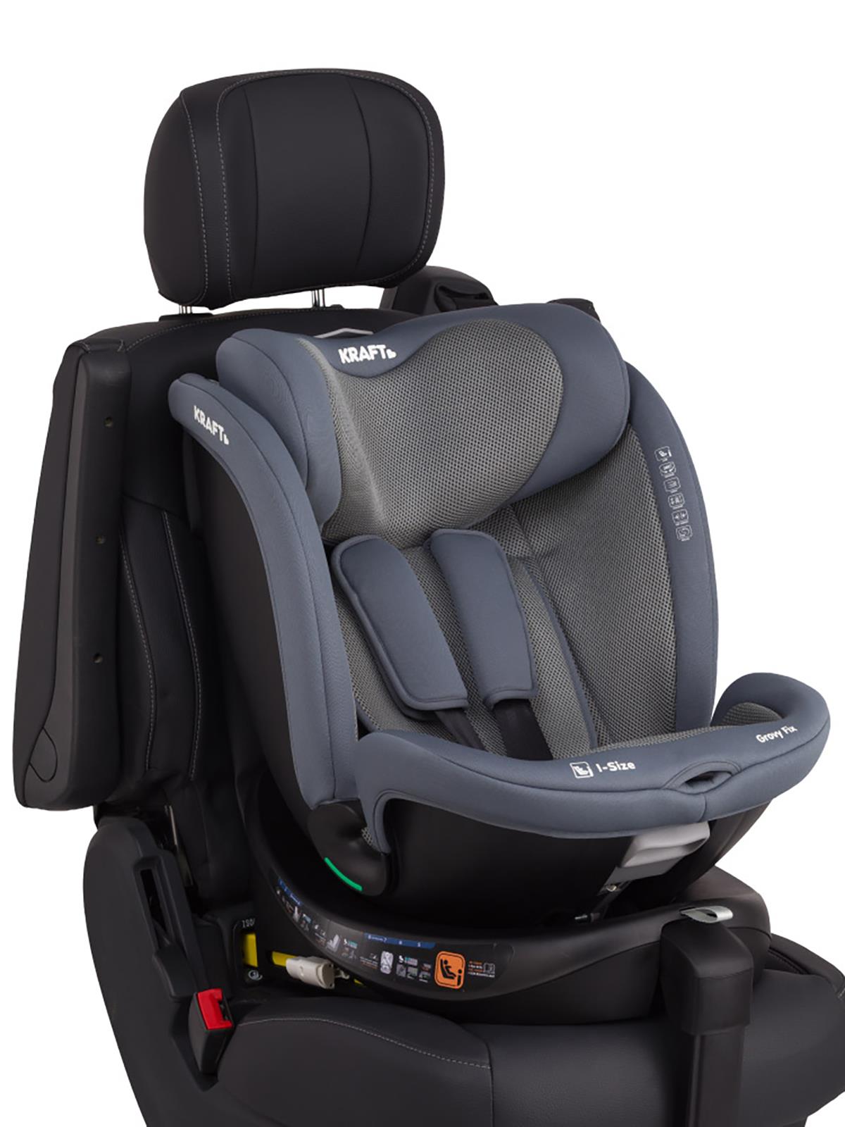 Kraft Grovy I-Size Oto Koltuğu 0-36 Kg (40-150 Cm) - Gri