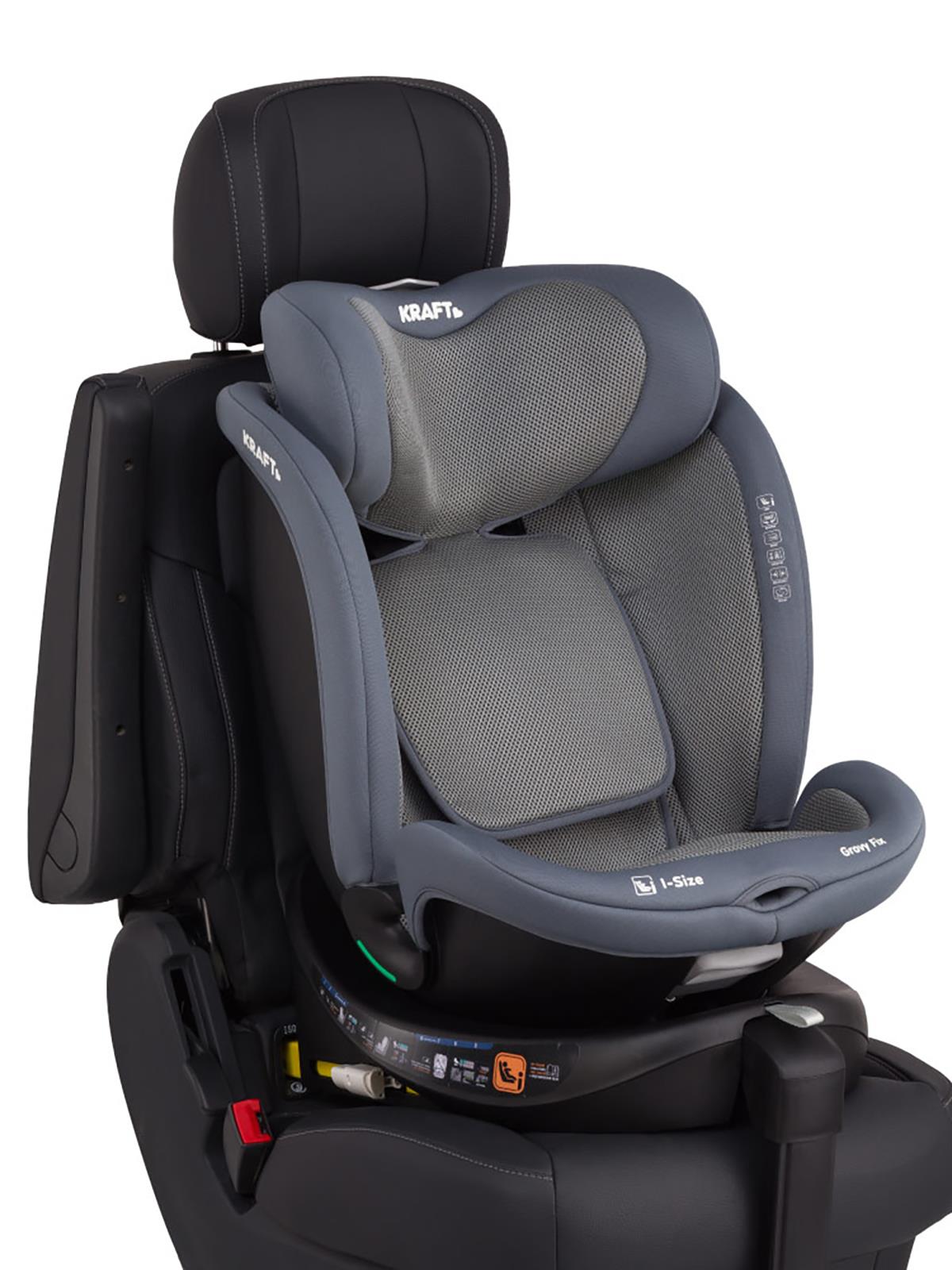 Kraft Grovy I-Size Oto Koltuğu 0-36 Kg (40-150 Cm) - Gri