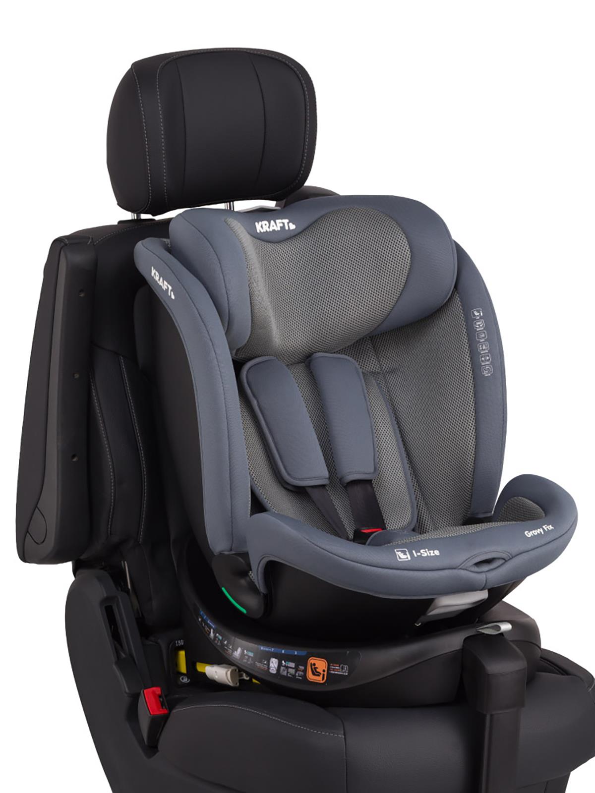 Kraft Grovy I-Size Oto Koltuğu 0-36 Kg (40-150 Cm) - Gri