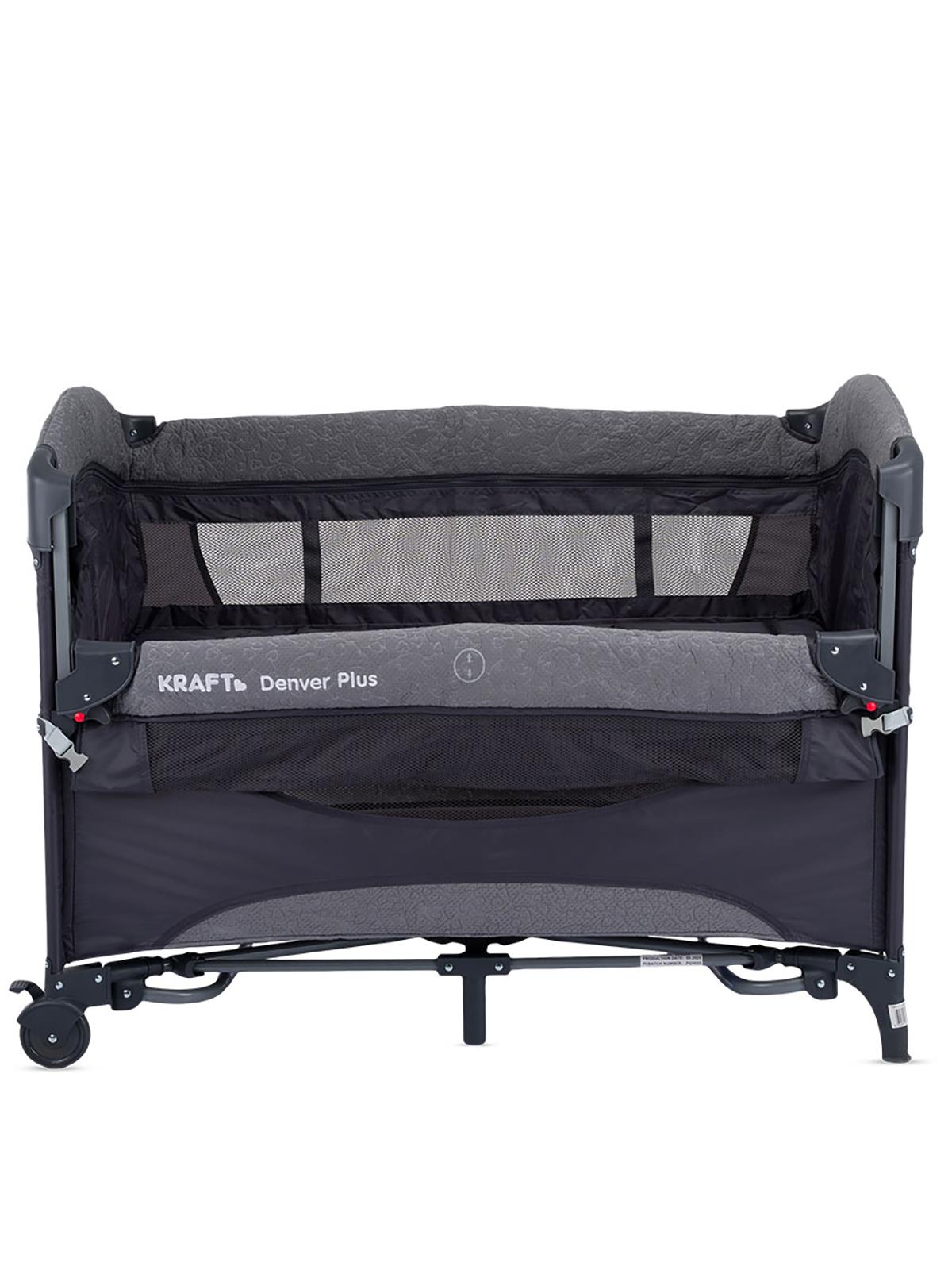 Kraft Denver Plus Anne Yanı Oyun Parkı 63x105 cm - Gri