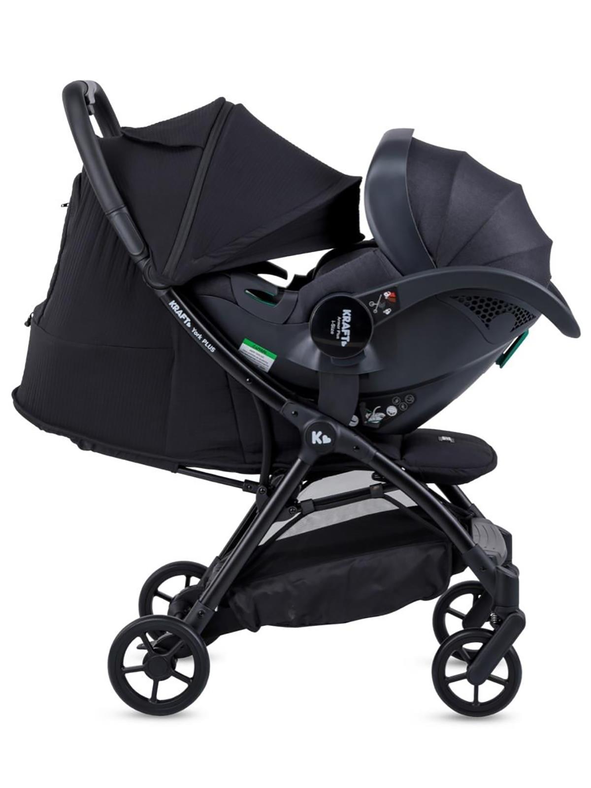 Kraft York Plus Travel Sistem Bebek Arabası - Siyah