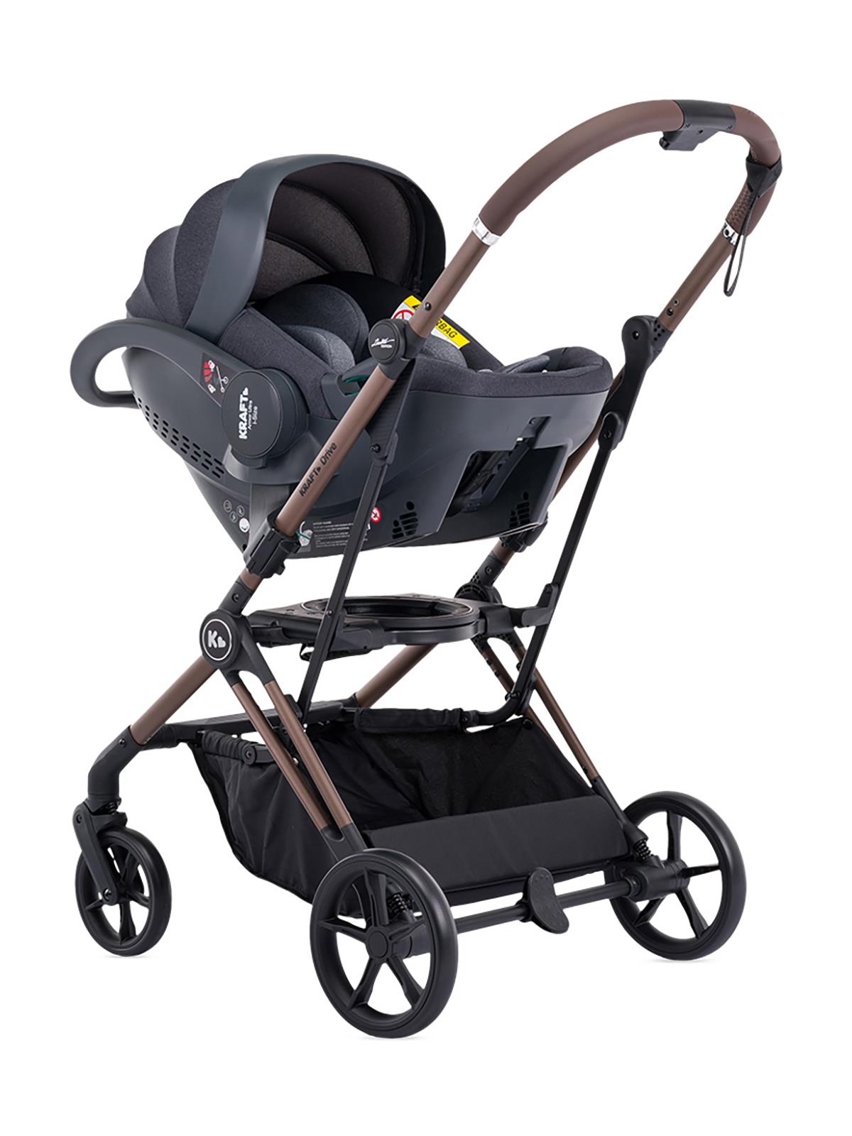 Kraft Drive Travel Sistem Bebek Arabası - Kahverengi