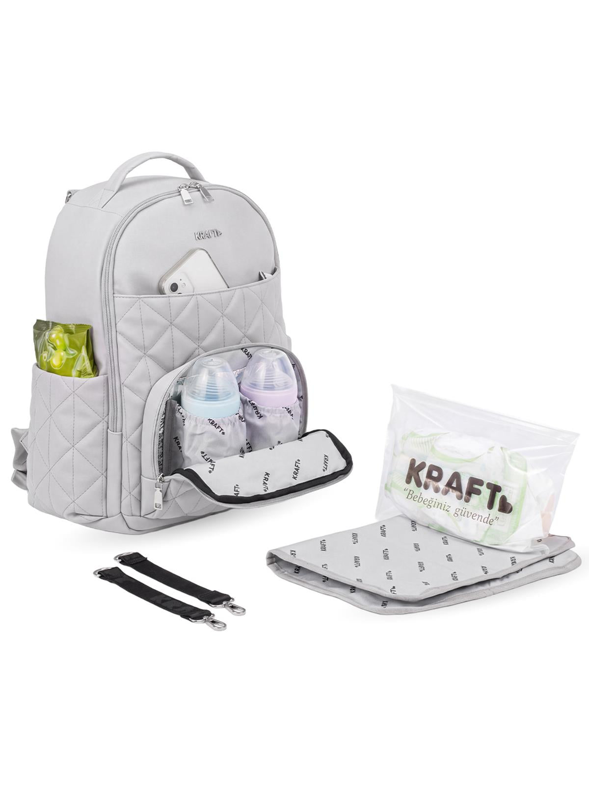 Kraft Marvel Anne Bebek Bakım Çantası - Gri