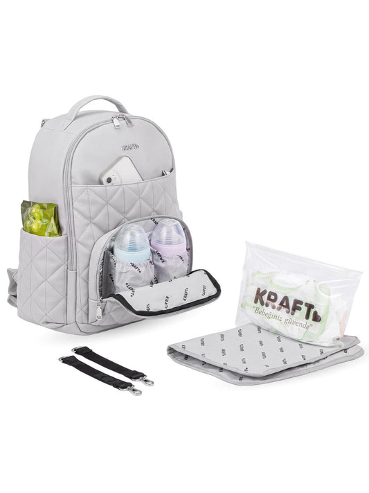 Kraft Marvel Anne Bebek Bakım Çantası - Gri