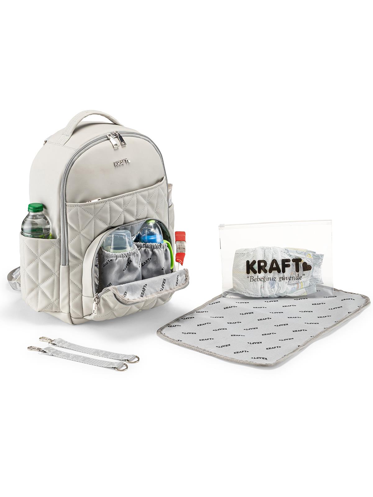 Kraft Marvel Anne Bebek Bakım Çantası - Bej