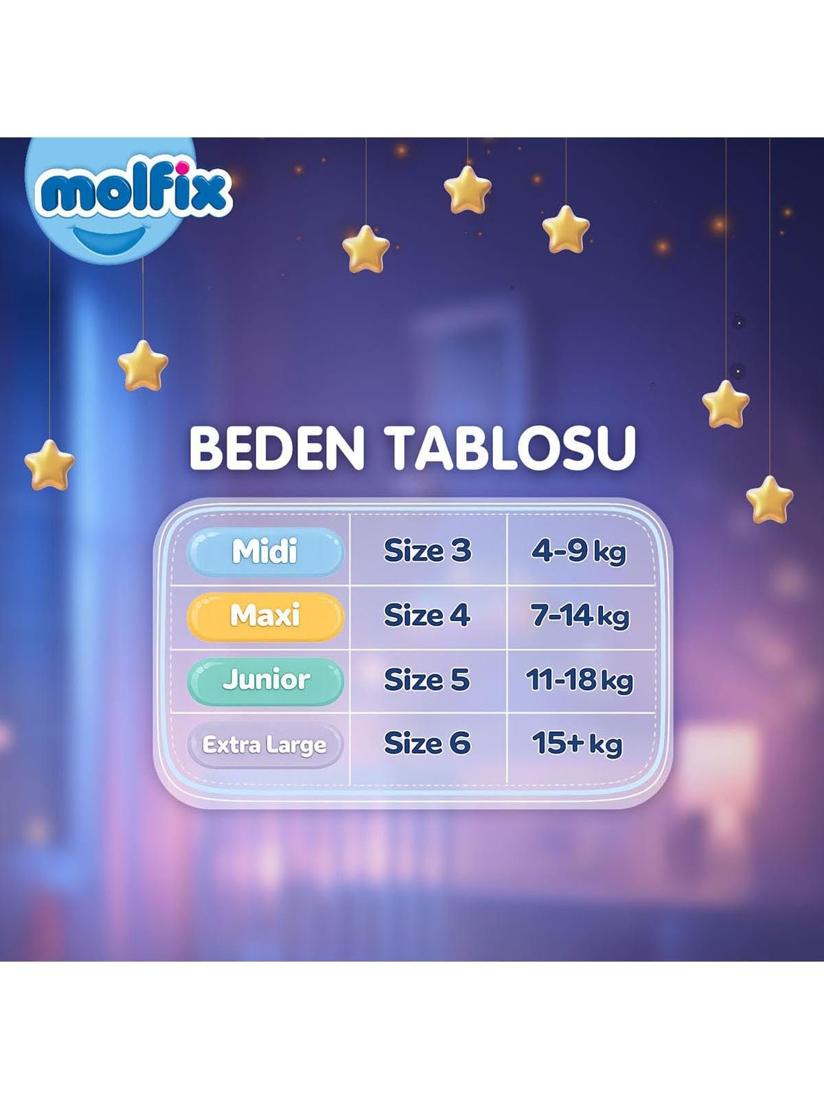 Molfix Sweet Dreams Ultra Fırsat Paket Junior 58'li